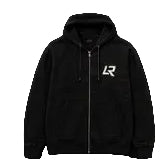 BLACK ZIPPER LOCKR HOODIE